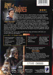Preview Image for Back Cover of Army of Darkness: Limited Edition 2 Disc Set