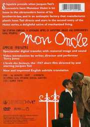 Preview Image for Back Cover of Mon Oncle