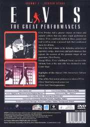 Preview Image for Back Cover of Elvis The Great Performances (Volume 1)