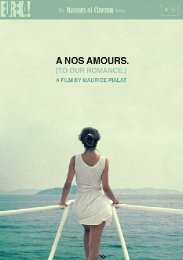 Preview Image for À nos amours: The Masters of Cinema Series